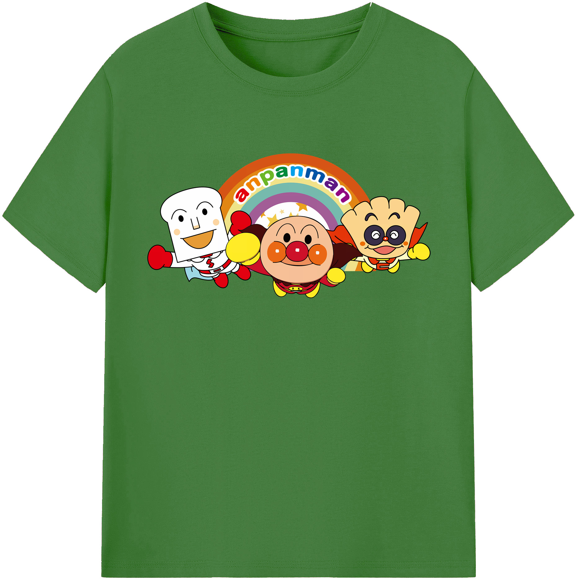 （画像用） アンパンマン Anpanman レディースカジュアルプリントTシャツ（綿100％）